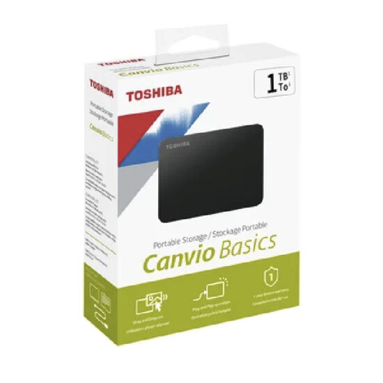 DISCO DURO EXTERNO TOSHIBA CANVIO 1TB 2.5" USB