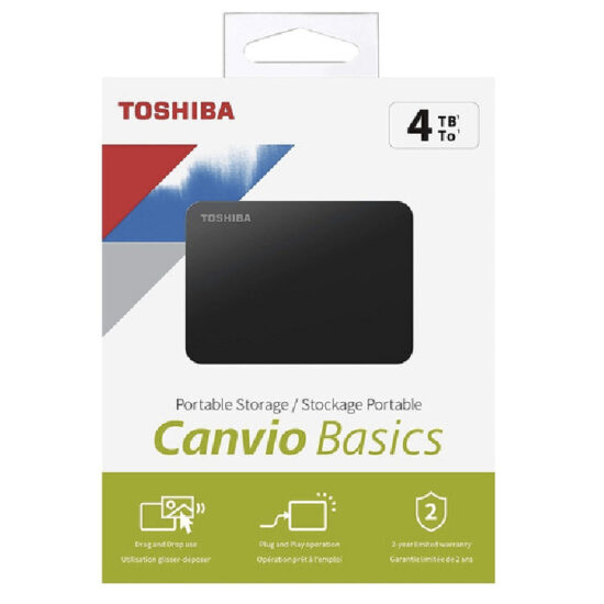 DISCO DURO EXTERNO TOSHIBA CANVIO 4TB 2.5" USB